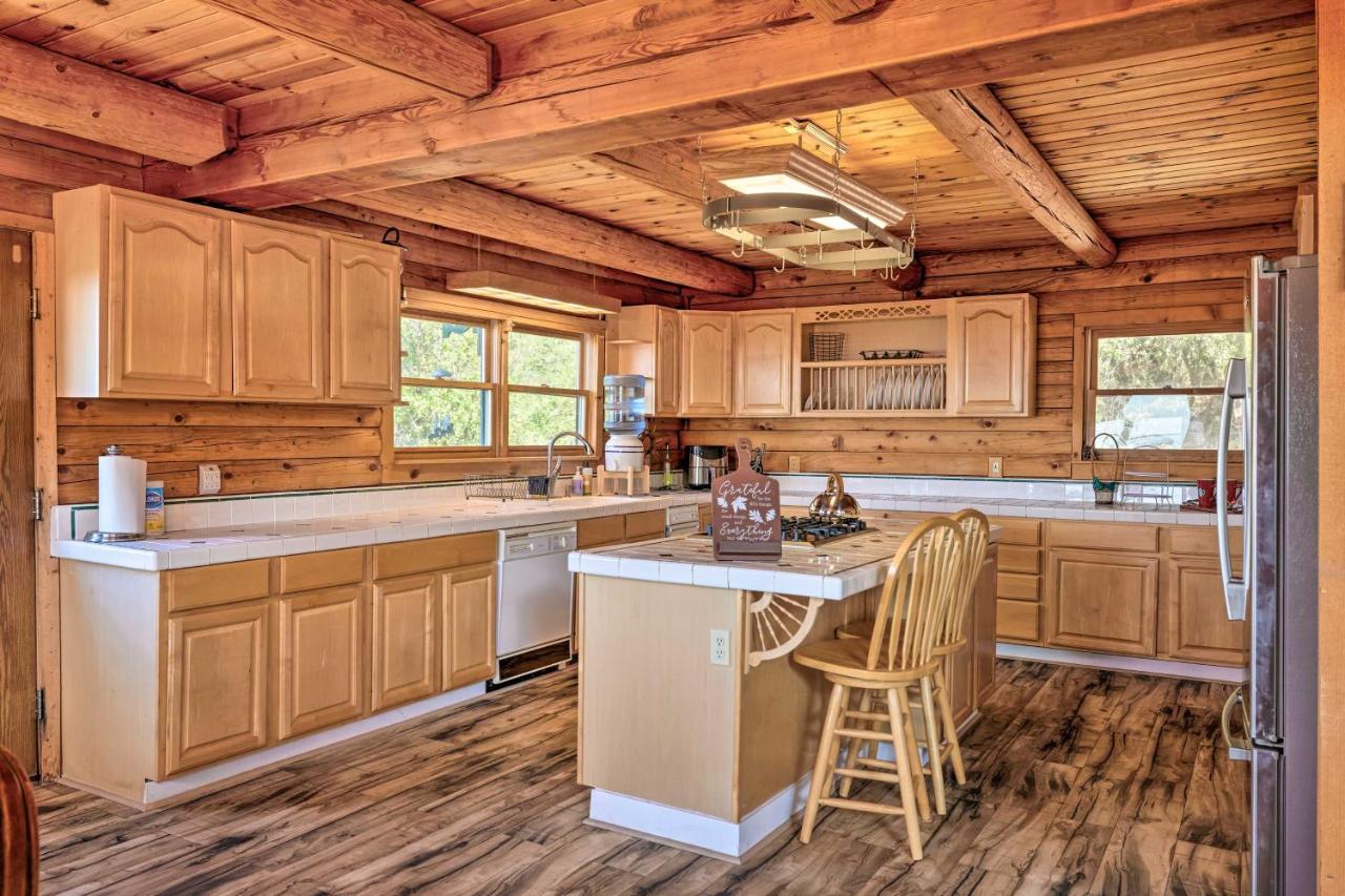 סונורה Stunning Log Cabin With Great Views, Firepit, Deck Near Twain Hart מראה חיצוני תמונה
