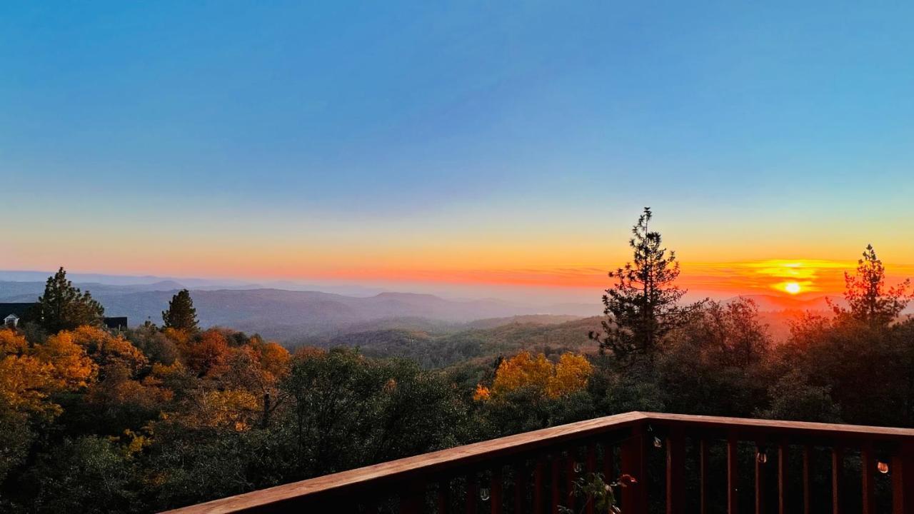 סונורה Stunning Log Cabin With Great Views, Firepit, Deck Near Twain Hart מראה חיצוני תמונה